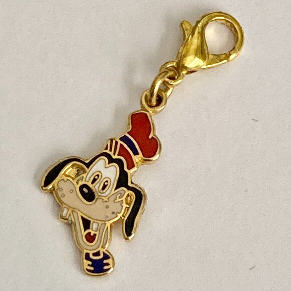 Vintage Disney Goofy Charm Clip On Zipper Pull Disneyana Dog Purse Backpack - Picture 7 of 8